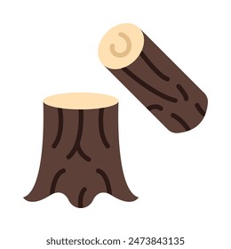 Wood Vector Flat Icon icon Design