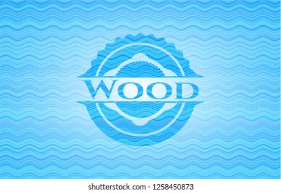 Wood water badge.