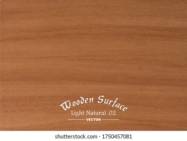 Wood or Wooden Background. Warm Light Wood Vintage Rustic Surface - Wood Vector.