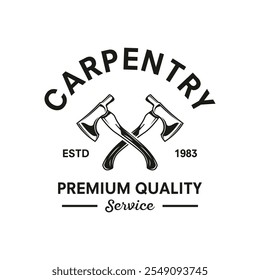 wood work carpenter on white background vector illustration