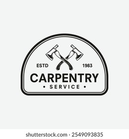 wood work carpenter on white background vector illustration