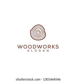 wood work logo design