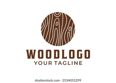 wood work logo design vector template