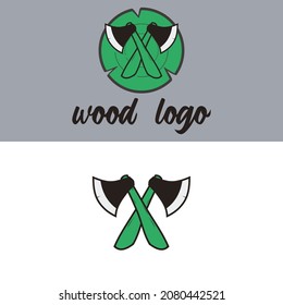 wood work logo vector illustration