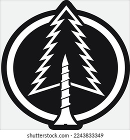 wood working hardware logo in black and white