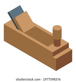 Wood working instrument icon. Isometric of Wood working instrument vector icon for web design isolated on white background