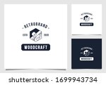 woodcraft logo design premium vector
