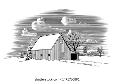 Snow Scene Sketch Images Stock Photos Vectors Shutterstock