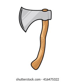 Woodcuter Vector, Lumberjack Axe Vector Illustration