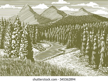 8,068 Forest woodcuts Images, Stock Photos & Vectors | Shutterstock
