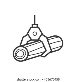 Woodcutter Crane Icon