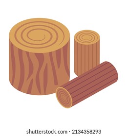 Woodcutter an isometric icon is easy to download and visually perfect 

