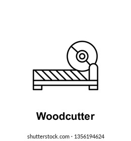 woodcutter outline icon. Element of labor day illustration icon. Signs and symbols can be used for web, logo, mobile app, UI, UX