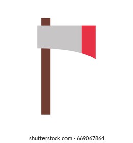 Woodcutter's ax isolated icon