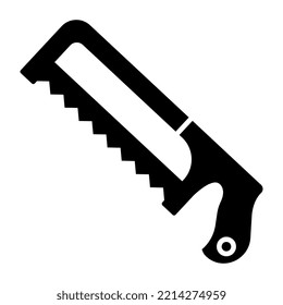 Un icono de herramienta de corte de madera, diseño vectorial de la motosierra
