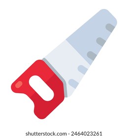 Ein Holzschneidewerkzeug-Symbol, Vektorgrafik Design der Säge