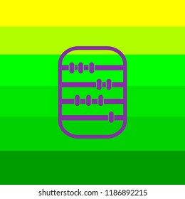 wooden abacus icon stock vector illustration flat design