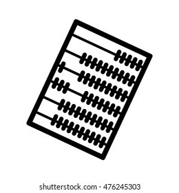 Wooden abacus vector icon