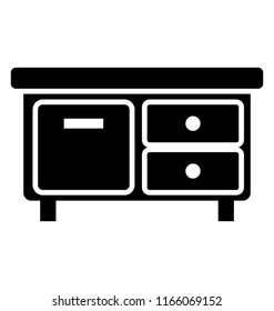 
Wooden accent chests glyph vector icon design 

