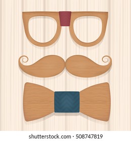 Wooden accessories set