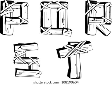 Wooden Alphabet