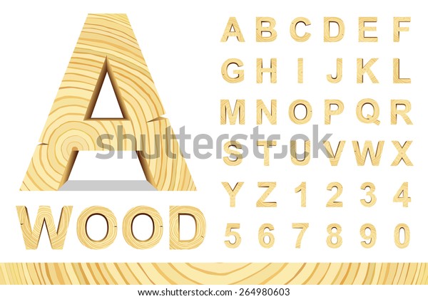 wooden letter and number blocks