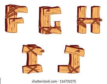 Wooden Alphabet letters