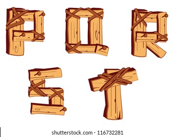 Wooden Alphabet letters