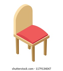 
A wooden armless chair for lawn and garden, outdoor garden patio furniture
