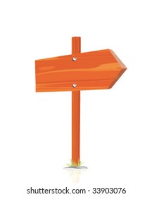 wooden arrow