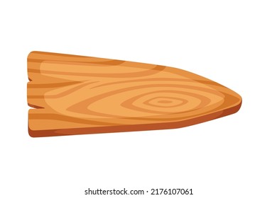 Wooden arrow board pointer signboard vector illustration isolated on white background