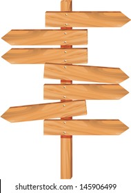wooden arrow direction sign boards