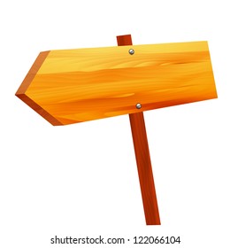 Wooden arrow ,  vector