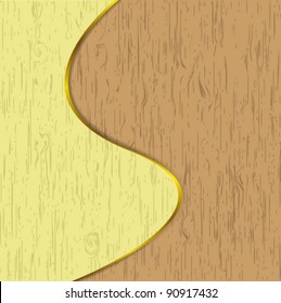 Wooden artwork design by vector.