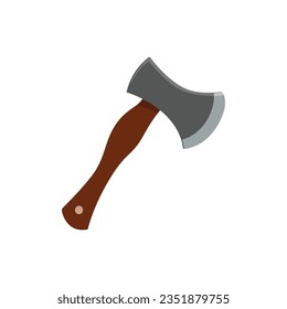 wooden axe vector type icon