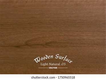 Wooden Background -  Classic Brown Wood  - Vintage Rustic Wood Surface - Wood Vector