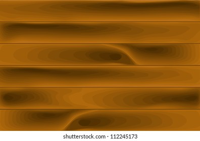 Wooden background made from wooden boards, vector illustration