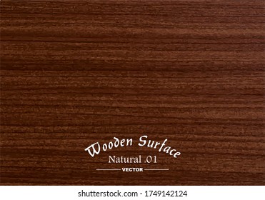 Wooden Background - Natural Wood  - Vintage Rustic Wood Surface - Wood Vector