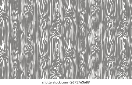 Wooden background pattern. Wood grain texture. Dense lines. Vector illustration	
