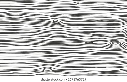 Wooden background pattern. Wood grain texture. Dense lines. Vector illustration	