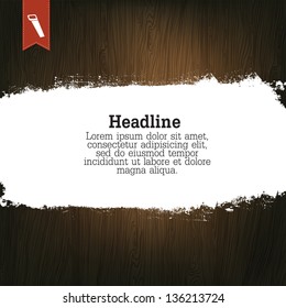 Wooden Background, With Space For Text.