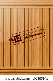 Wooden background. Vector
