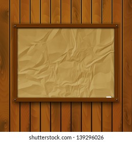 Wooden background. Vector eps 10