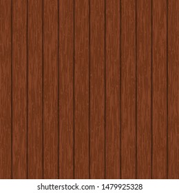 Wooden background. Vertical planks. Vector illustration