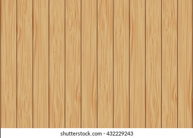 Wooden background. Vertical planks. Vector illustration