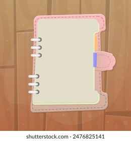 Wooden Background Wallpaper Nature Brown Open Pink Note Book Cute Cartoon Colorful Vector Design