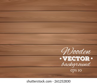 Wooden background. Wood texture, EPS 10 vector. 