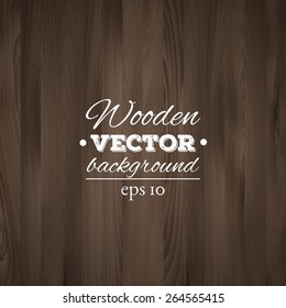 Wooden background. Wood texture, EPS 10 vector. 