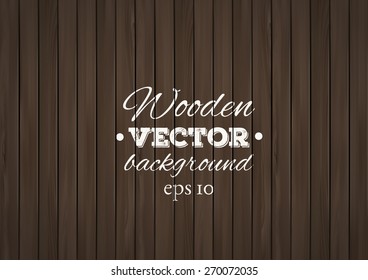 Wooden background. Wood texture, EPS 10 vector. 