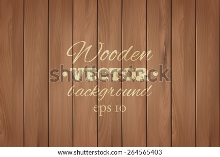 Wooden background. Wood texture, EPS 10 vector. 
